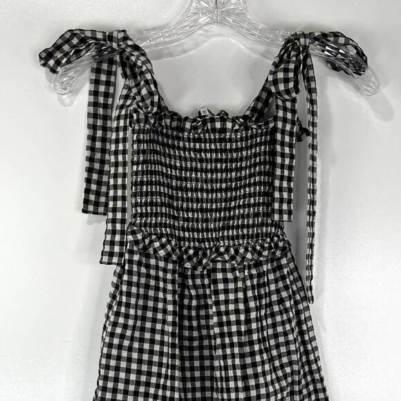 Reformation Dawson Mini Dress Check Smocked Gingham Jamcore - Picture 5 of 11